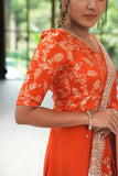 Orange Brocade