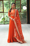 Orange Brocade