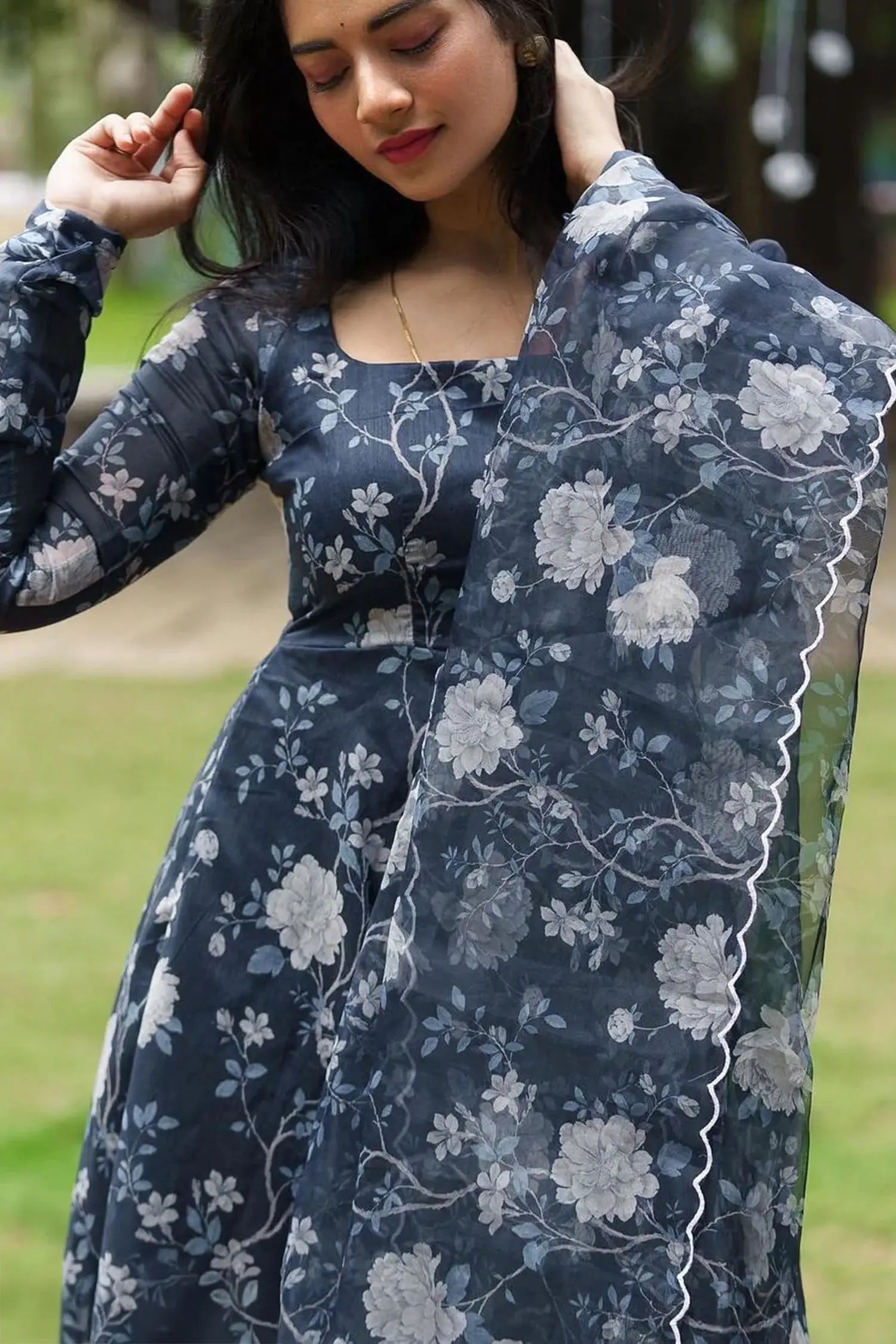 Azure-Garden goddess azure dress