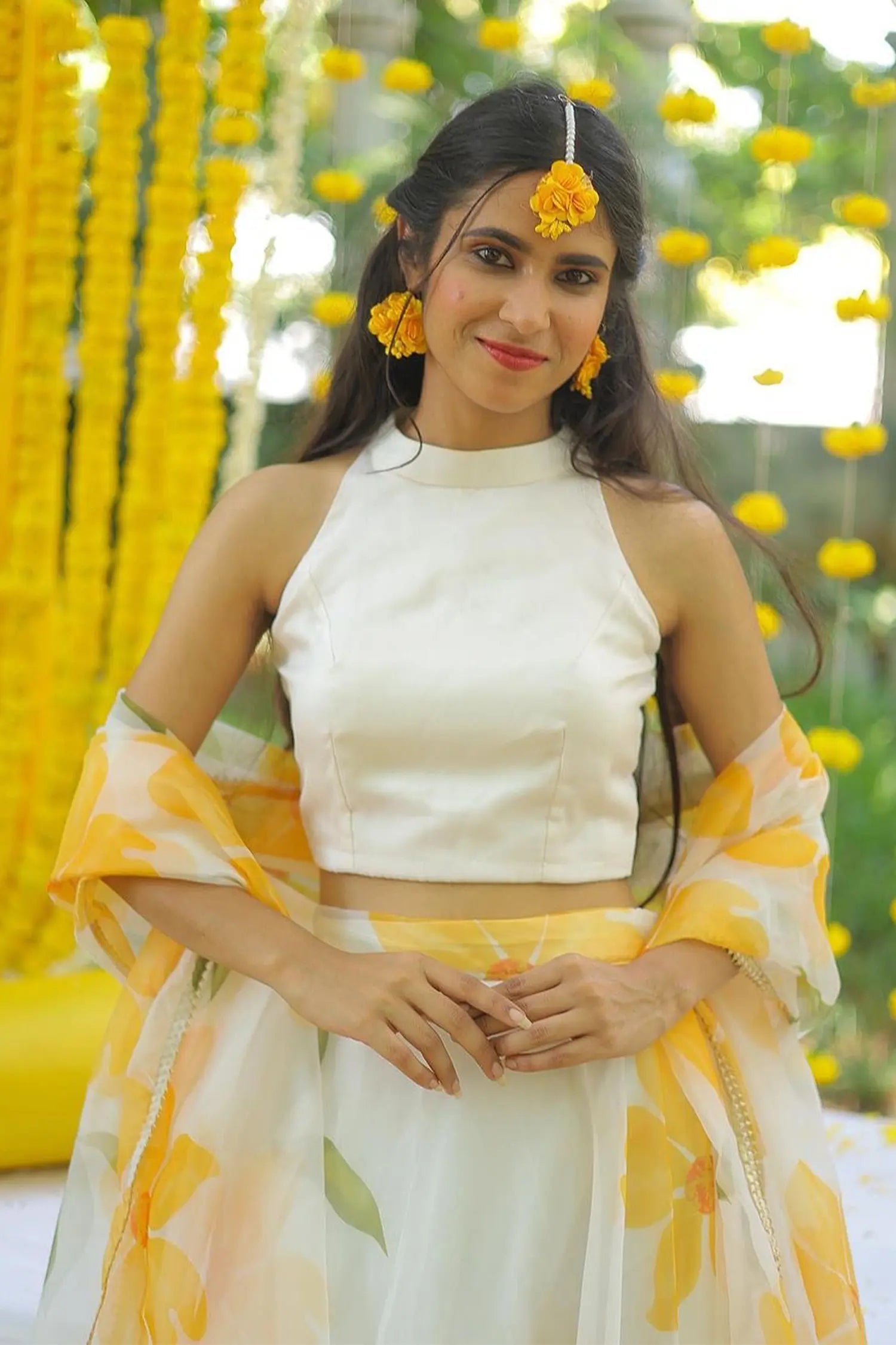Haldhi anchi -sizzling haldhi set