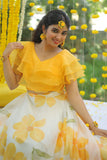 Haldhi pragya-Daisy delight ruffled set