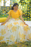 Haldhi pragya-Daisy delight ruffled set