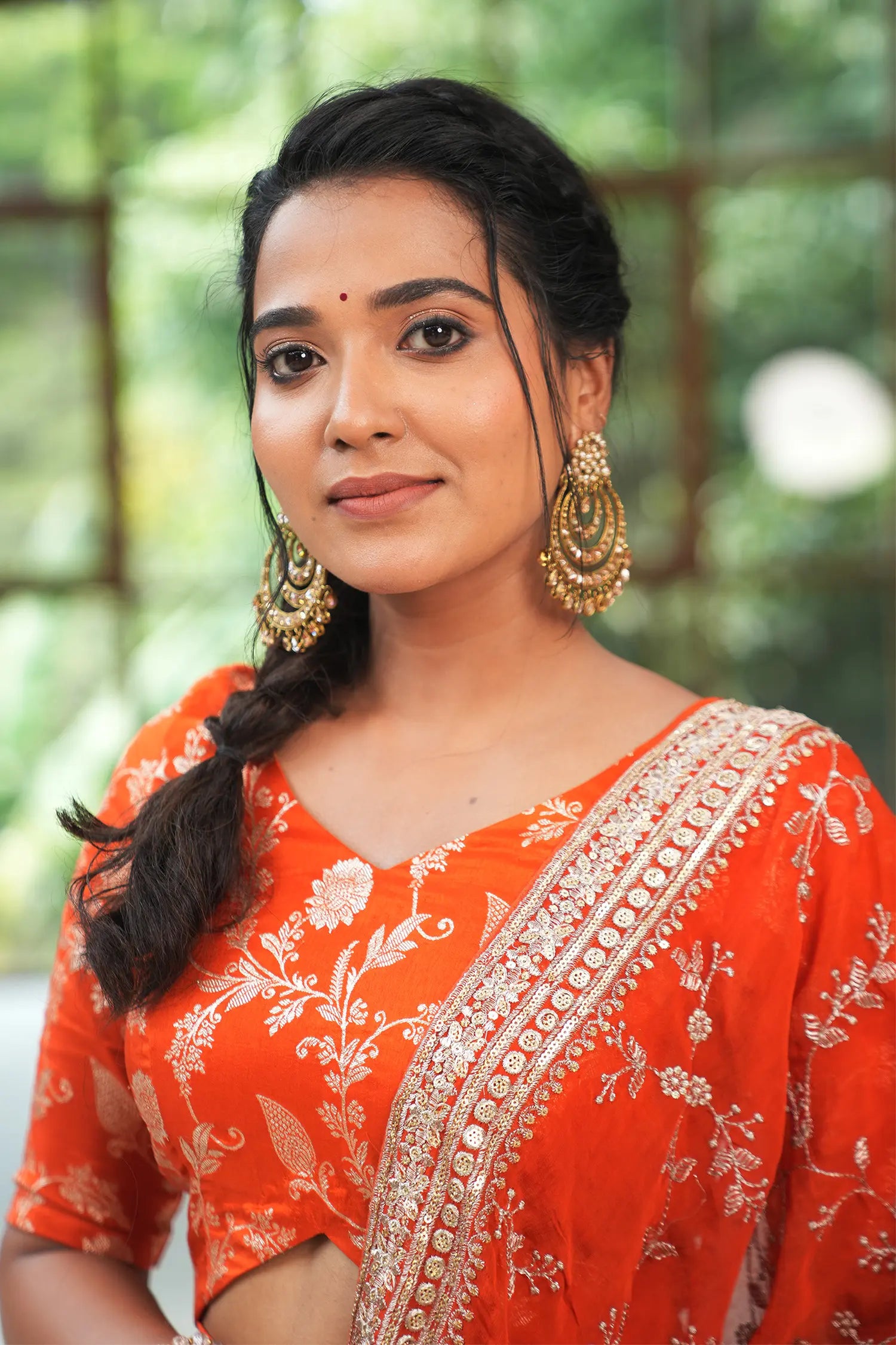 Orange Brocade