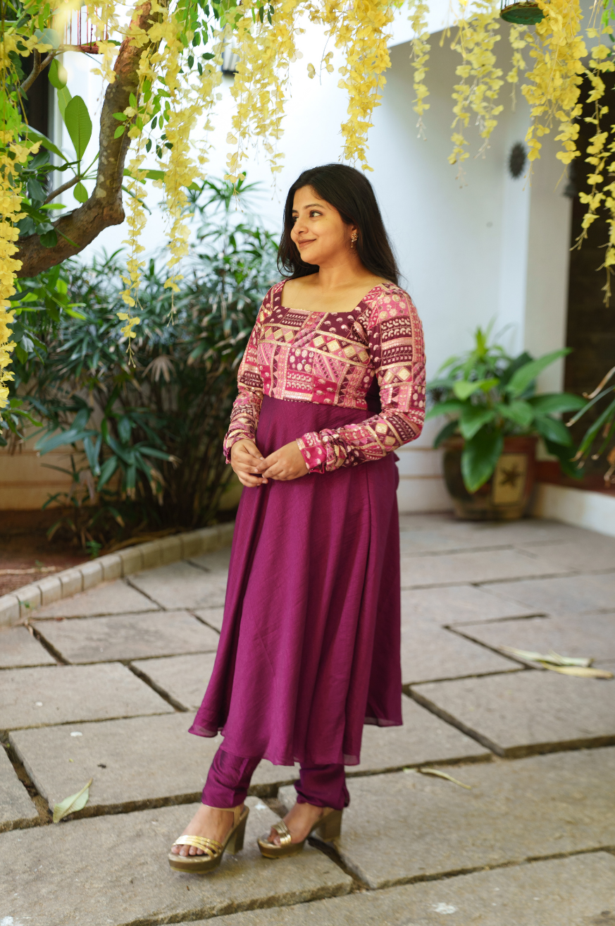 Aaradhana - Anarkali,Pant and Dupatta