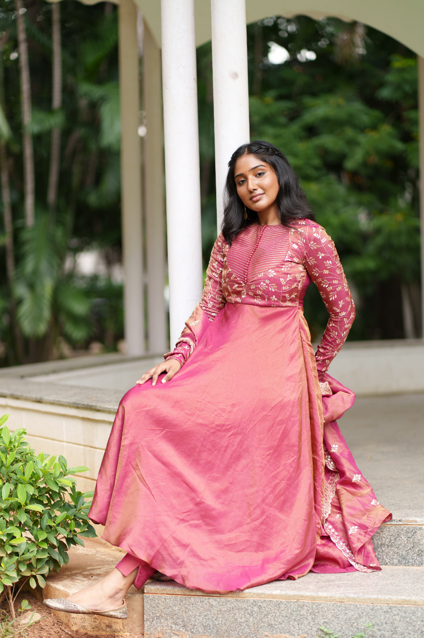 Kayal - Anarkali, Pant and Dupatta