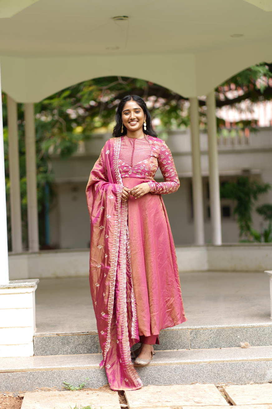 Kayal - Anarkali, Pant and Dupatta