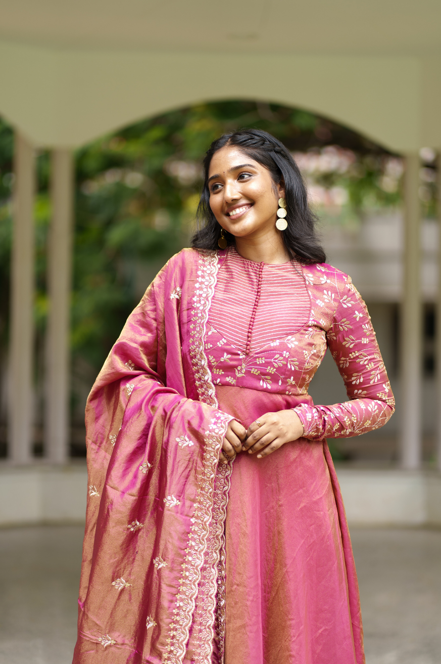 Kayal - Anarkali, Pant and Dupatta