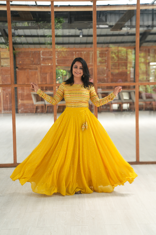 Deep's haldi dress