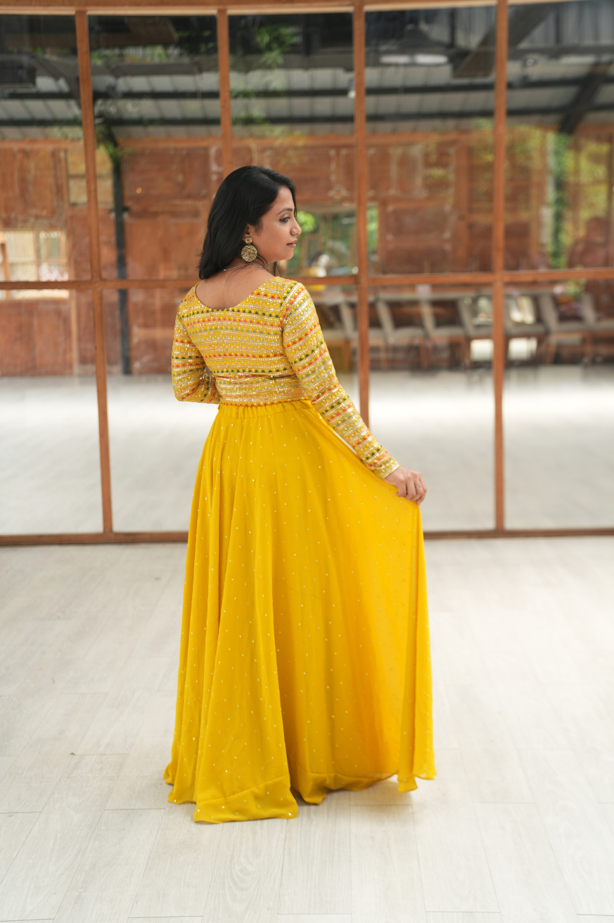 Deep's haldi dress