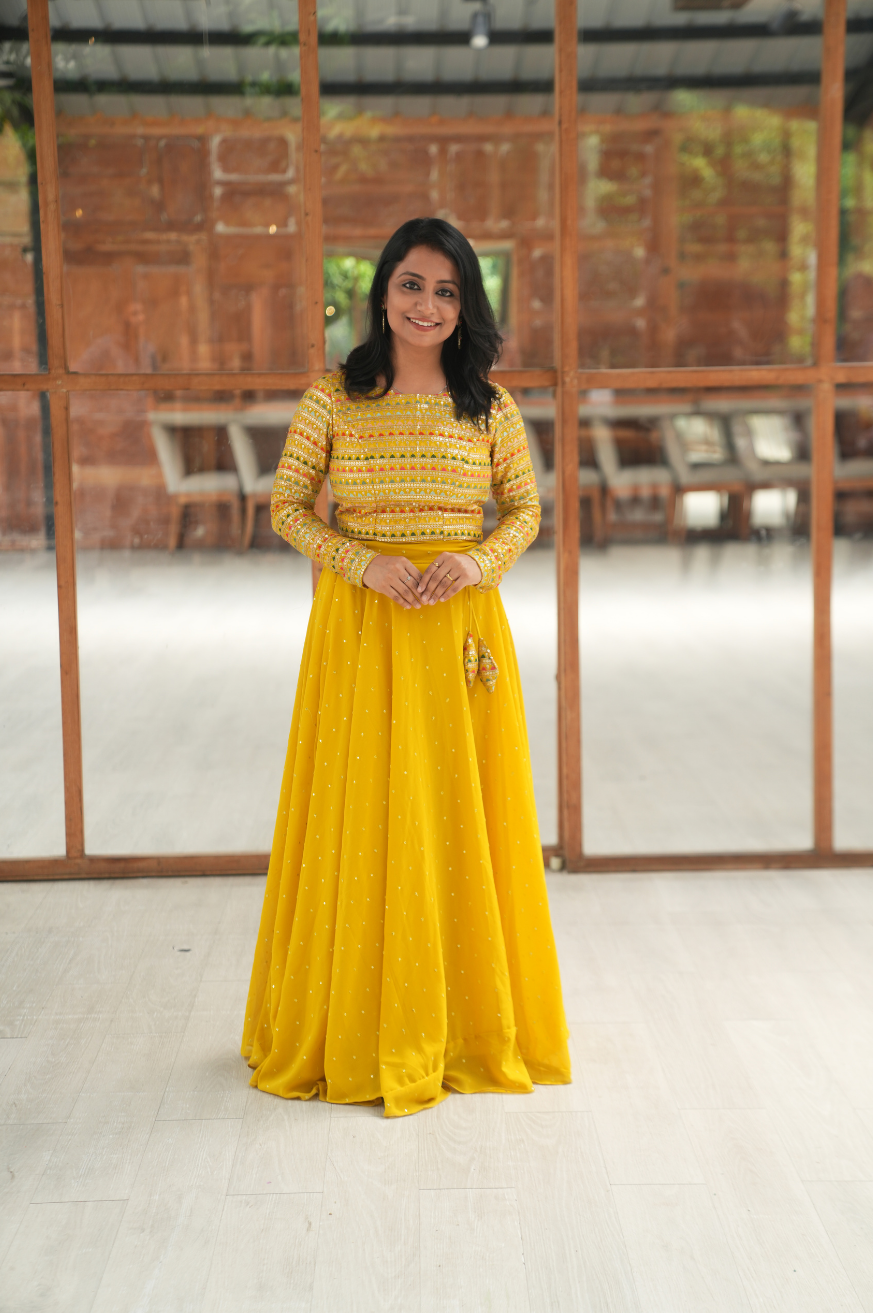 Deep's haldi dress