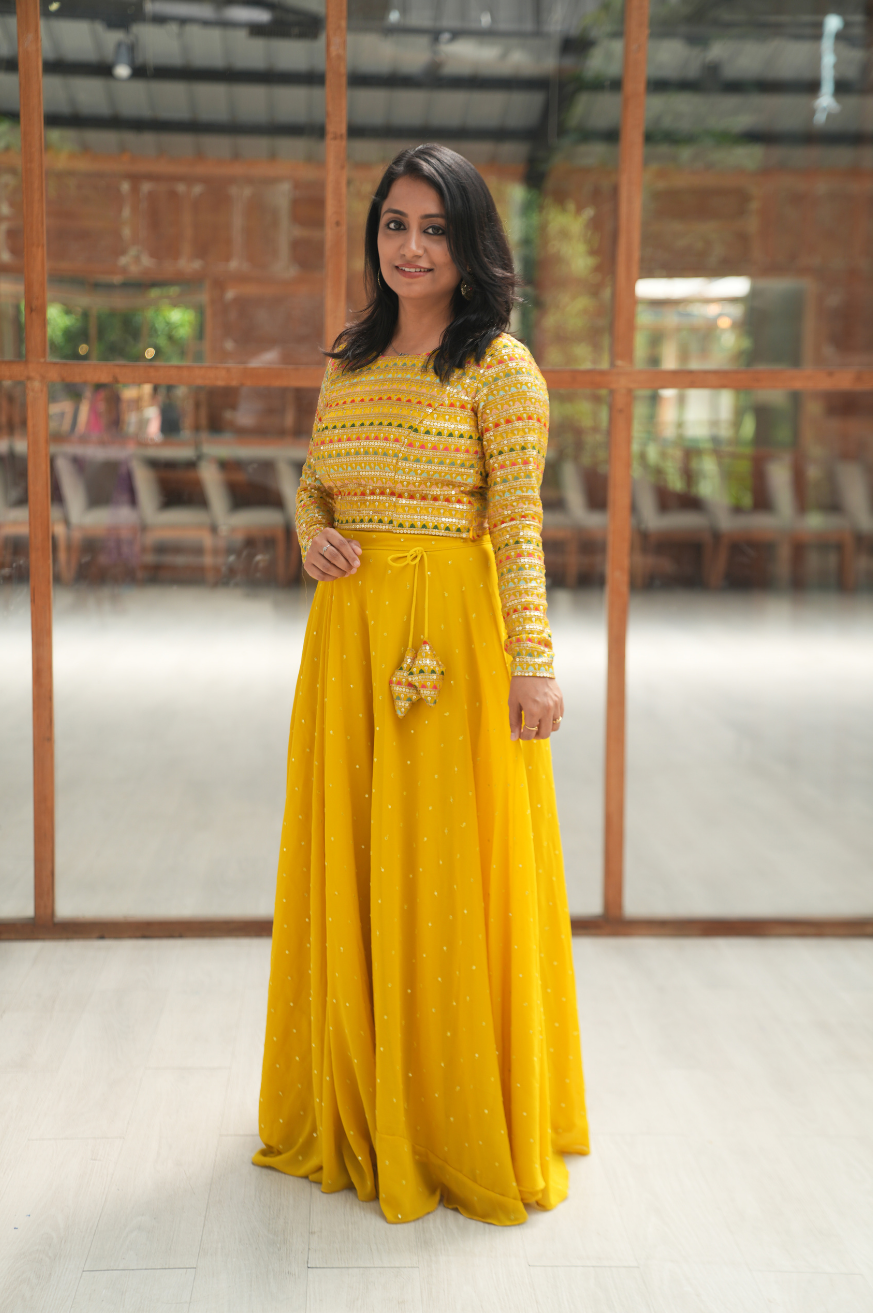 Deep's haldi dress