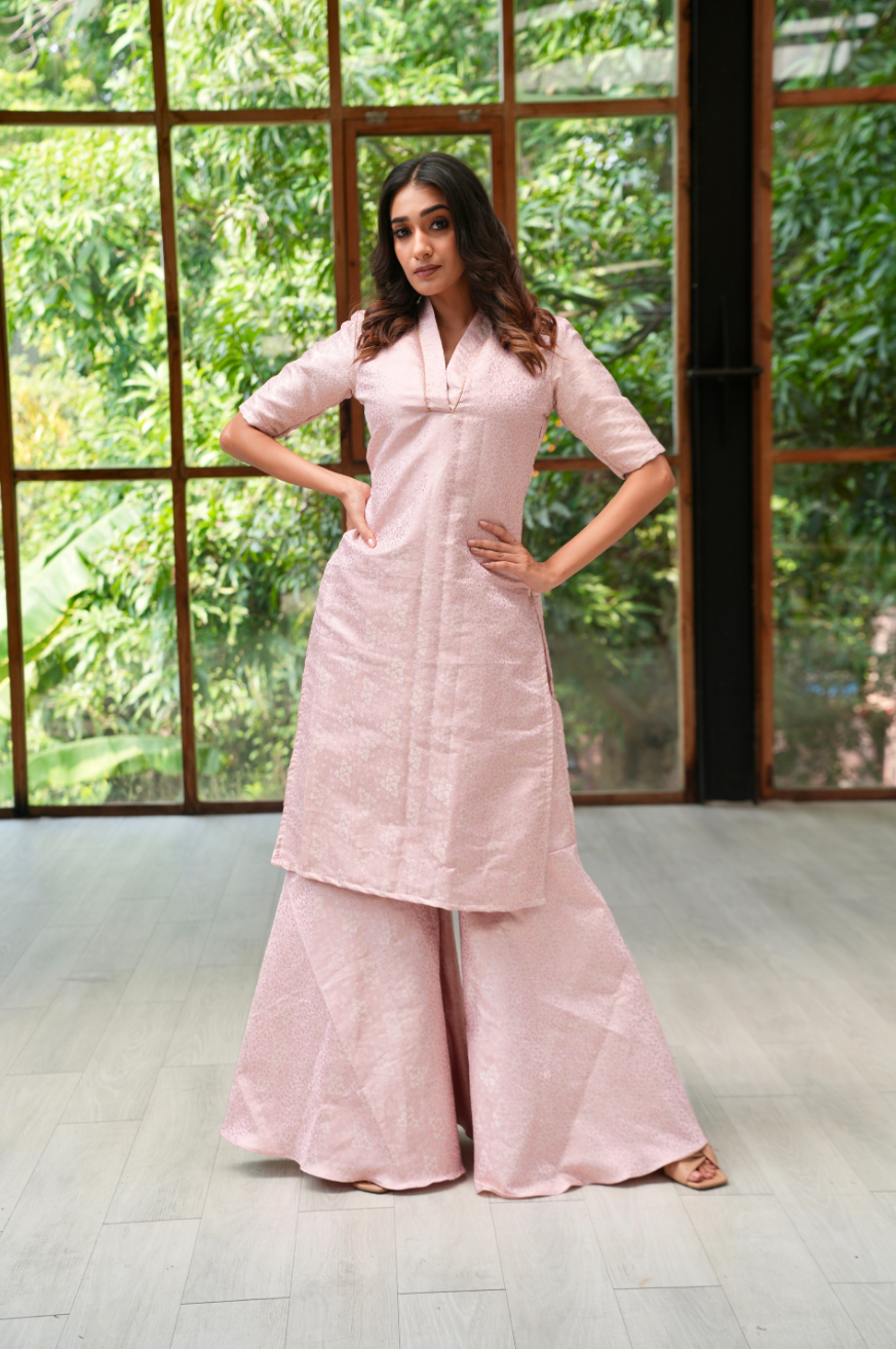 Pink sharara kurta