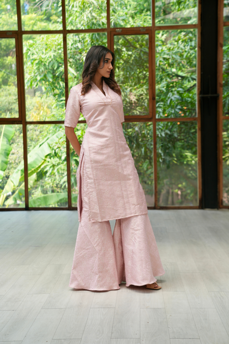 Pink sharara kurta